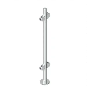 Glass Pressure Bracket Stanchions - 50mm Diameter Post - No Handrail