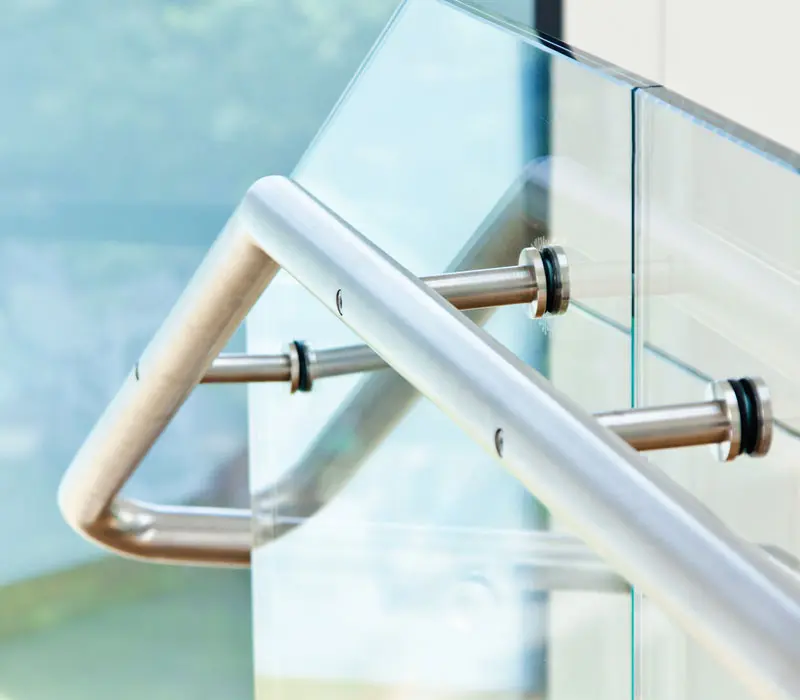 Glass panels and stainless steel balustrade profiles and prices
